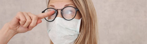 Geen last van aandampende brilglazen tijdens het dragen van een mondmasker met anti-aandamp producten