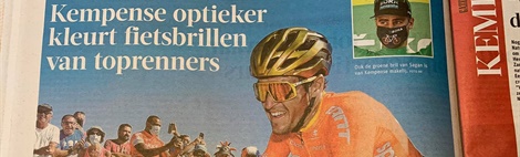 Kempense optieker kleurt fietsbrillen van toprenners