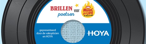 Brillen poetsen voor Music For Life!