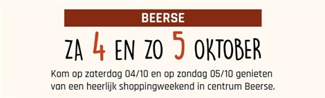 Shopping Weekend 4-5 Oktober + Weekend van de Klant