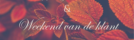 Shoppingweekend en 'Weekend van de Klant'