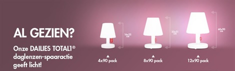 Dailies Total 1 spaaractie designlamp